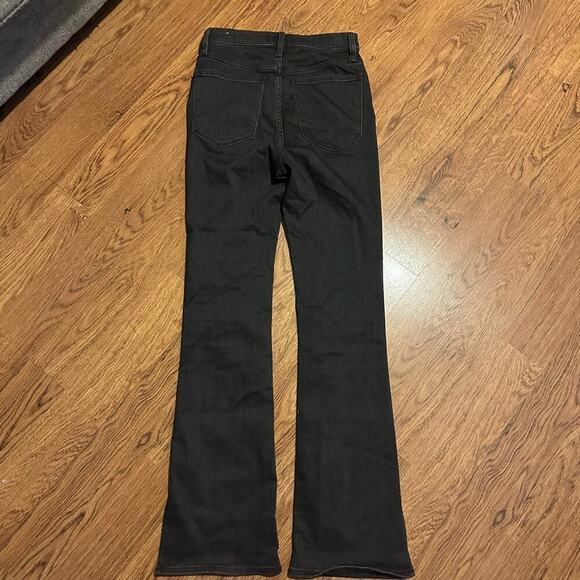 Madewell black THE ROADTRIPPER SKINNY FLARE Jeans size 27 cotton blend - Picture 4 of 11